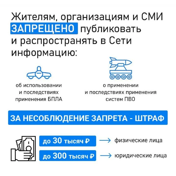 Жителям, организациям и СМИ ЗАПРЕЩЕНО публиковать и распространять в сети информацию