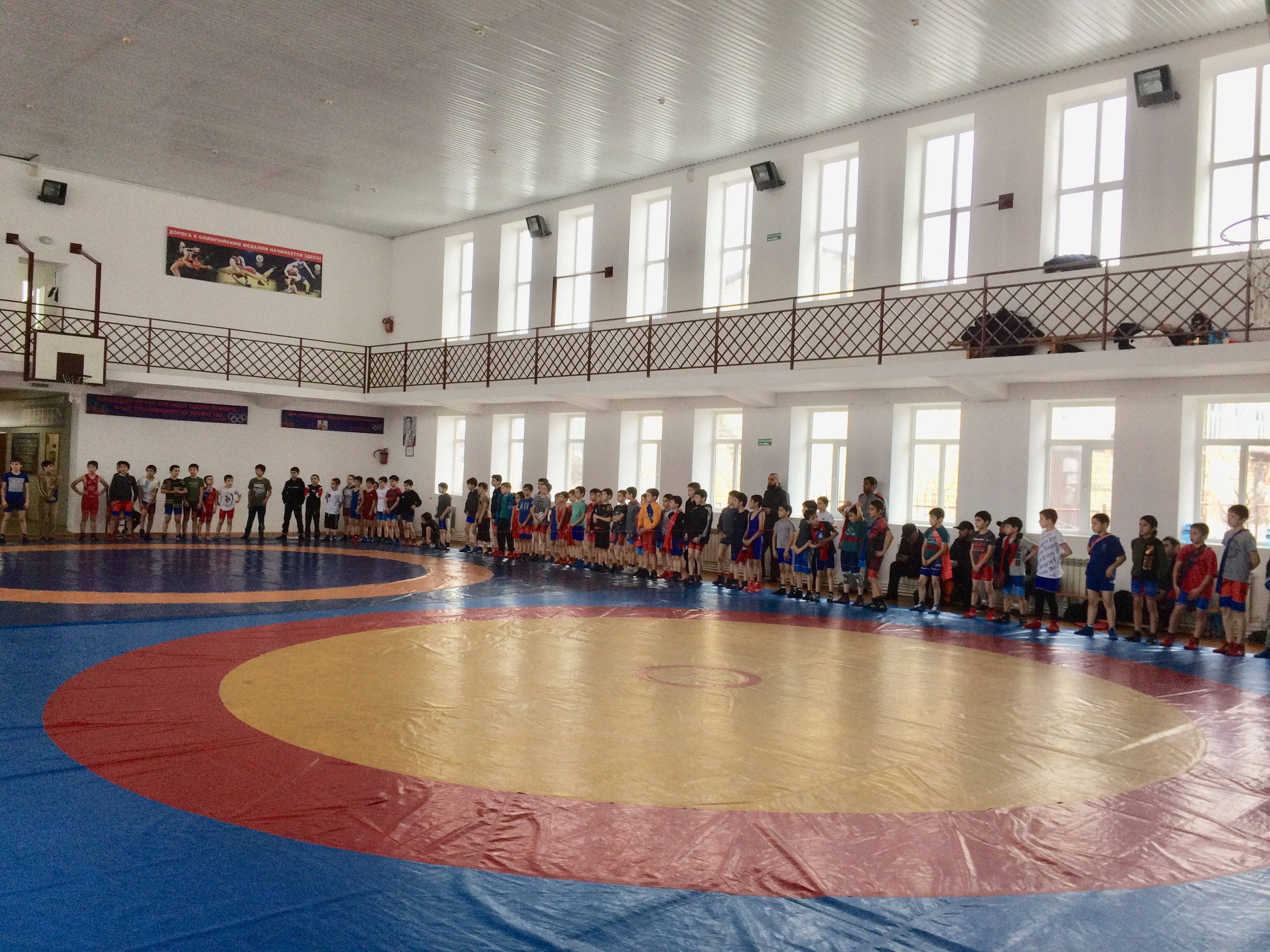 зал для занятий борьбой