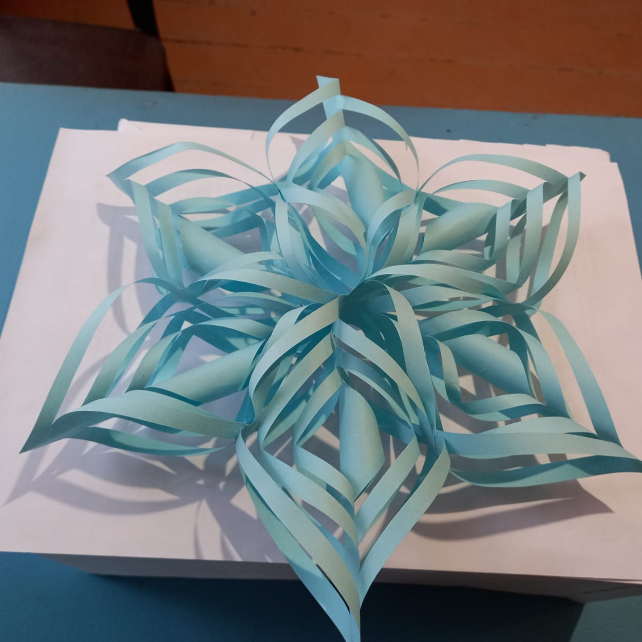 Открытое занятие педагога объединения начального технического моделирования МБУДО"РЦДТ" Кахировой С.А. на тему "Объёмная снежинка"