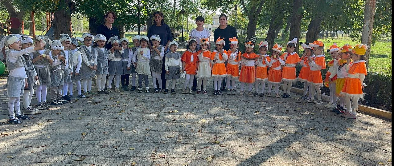 Осеннее спортивное развлечение в городском парке