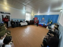 В преддверии Дня защитника Отчества в Доме детского творчества прошел праздничный концерт "Честь. Отвага. Родина»!