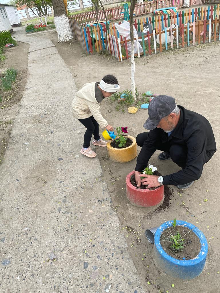 акция с родителями "Зелёный двор"