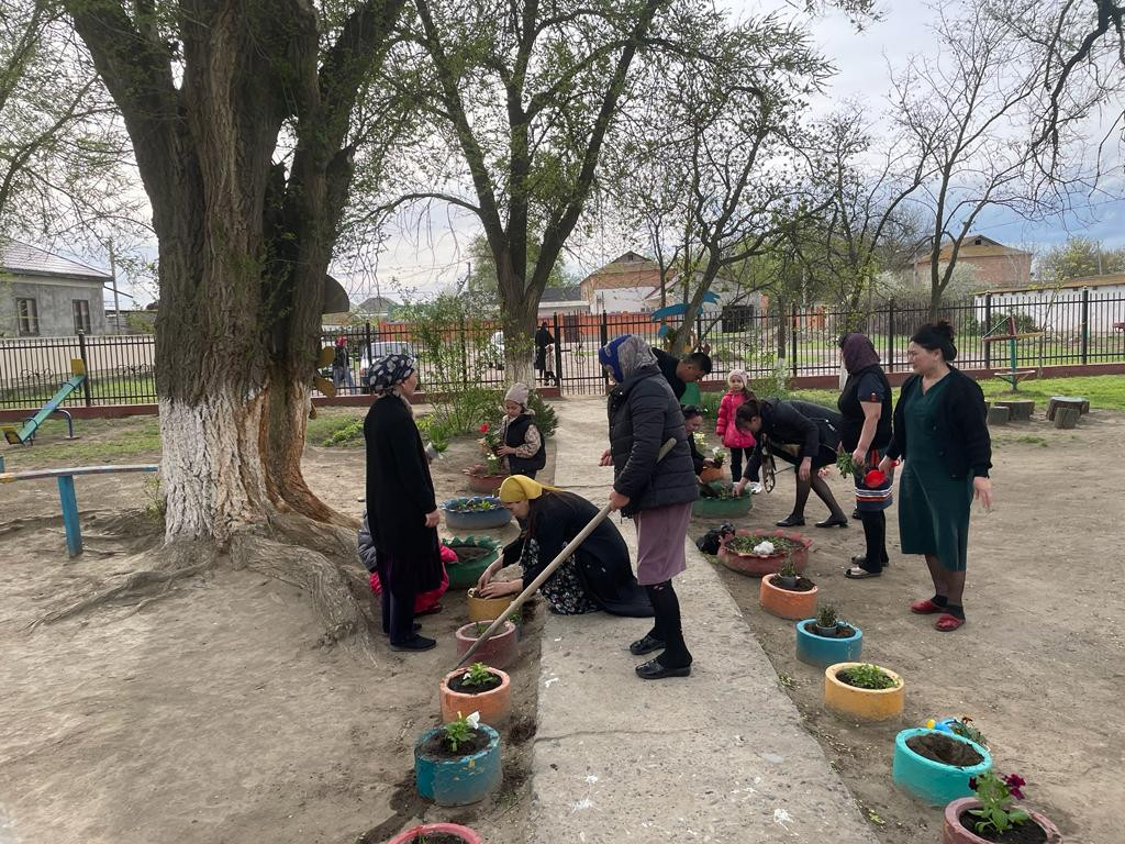 акция с родителями "Зелёный двор"