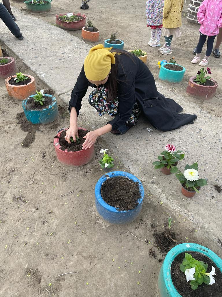 акция с родителями "Зелёный двор"