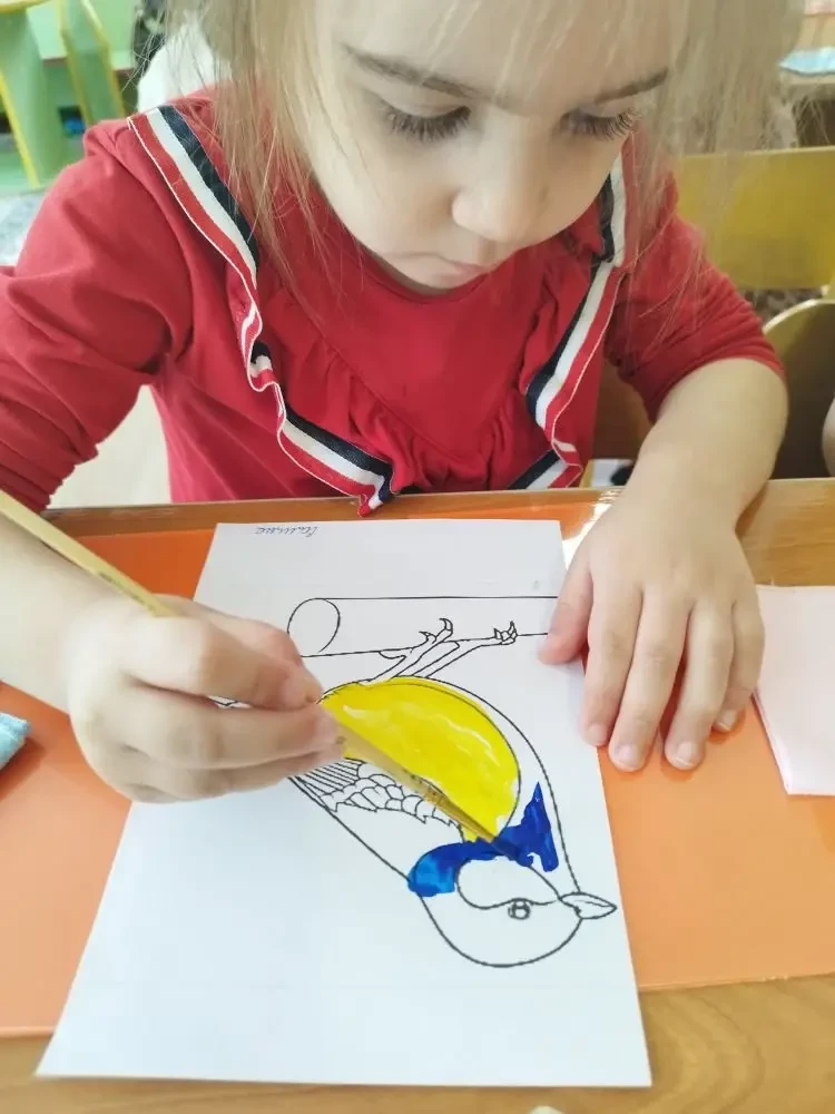 Худ-твор.Рисование. Тема:"Синичка"