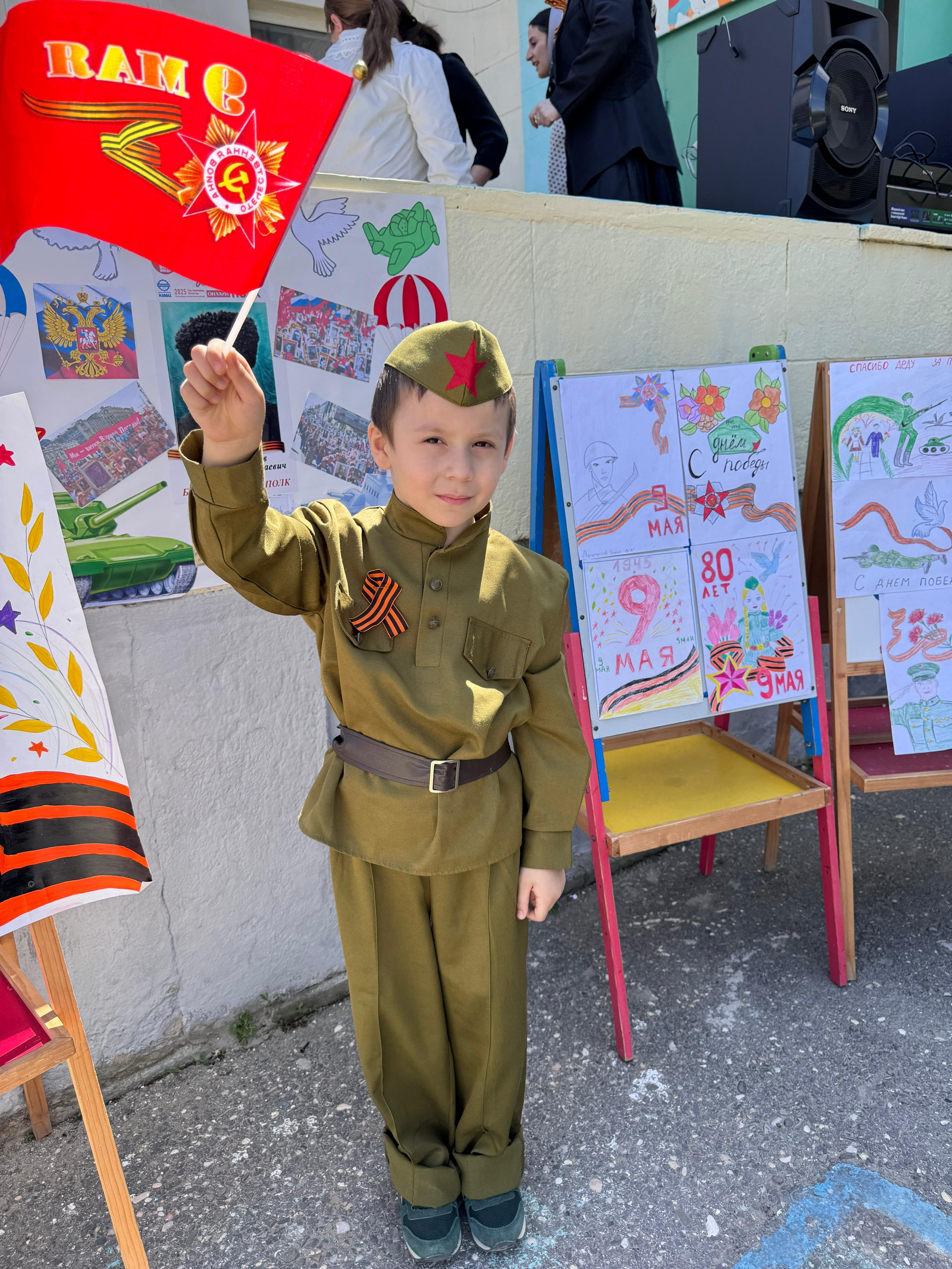 Парад Победы в детском саду №26 города Каспийска объединил память, гордость и творчество