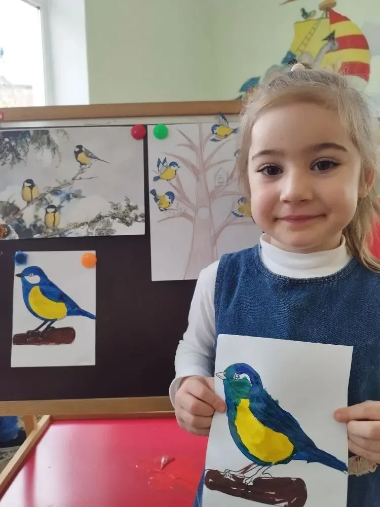 Худ-твор.Рисование. Тема:"Синичка"