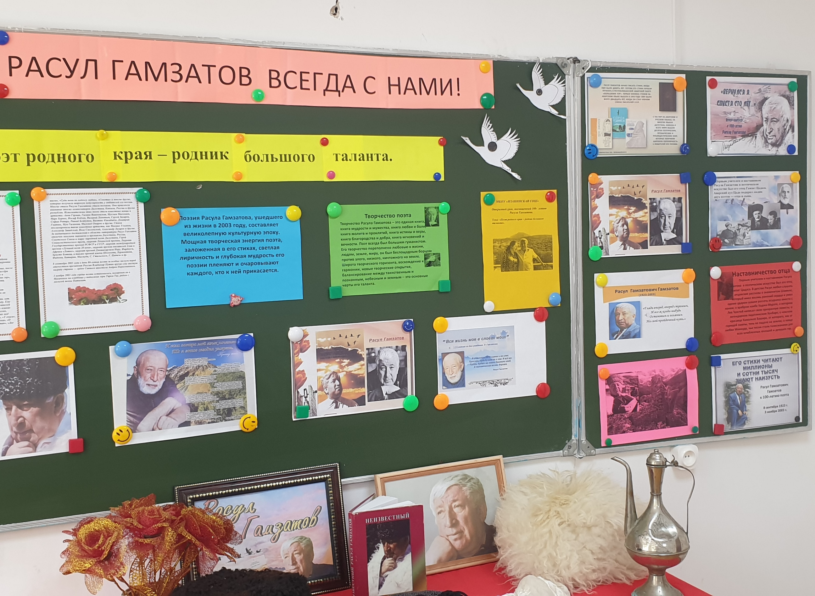 Открытый урок посвящённый к 100 - летиюРасула Гамзатова! Открытый урок посвящённый к 100 - летиюРасула Гамзатова!