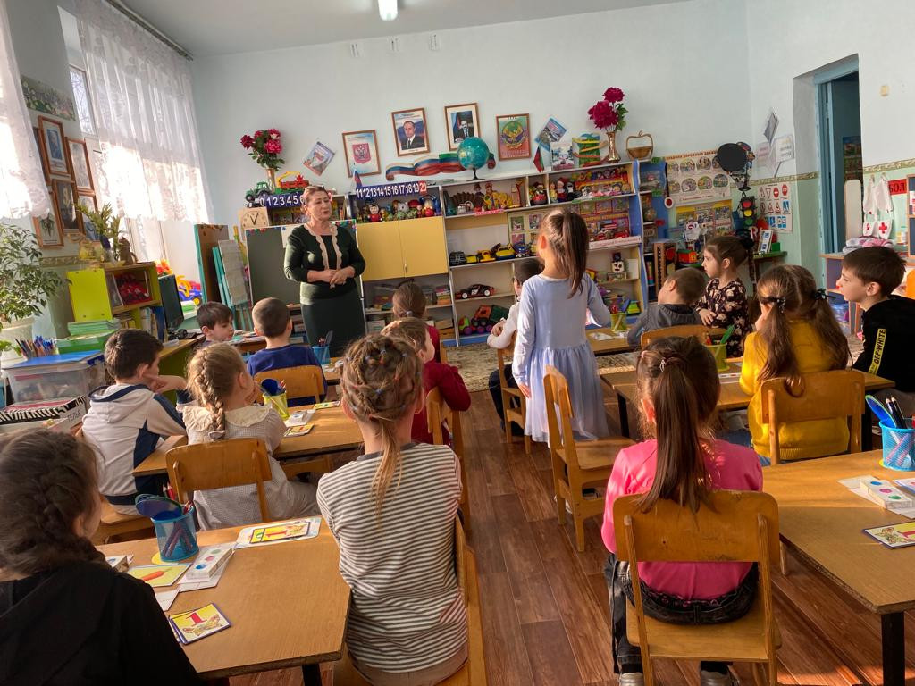 26.01.2023г в Подготовительной группе под руководством воспитателя Касумовой Г.М. прошло Открытое занятие по *Обучению грамоте*