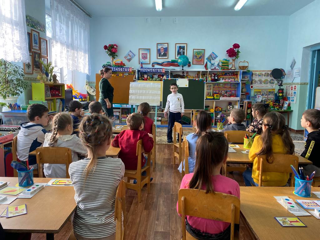 26.01.2023г в Подготовительной группе под руководством воспитателя Касумовой Г.М. прошло Открытое занятие по *Обучению грамоте*