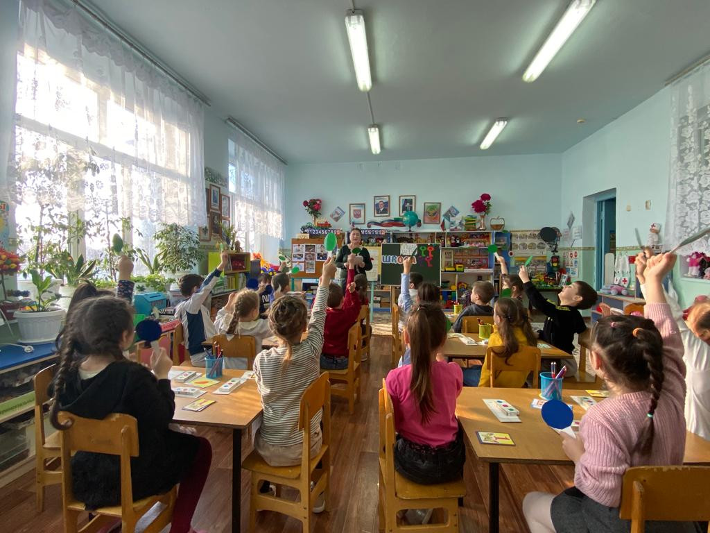 26.01.2023г в Подготовительной группе под руководством воспитателя Касумовой Г.М. прошло Открытое занятие по *Обучению грамоте*