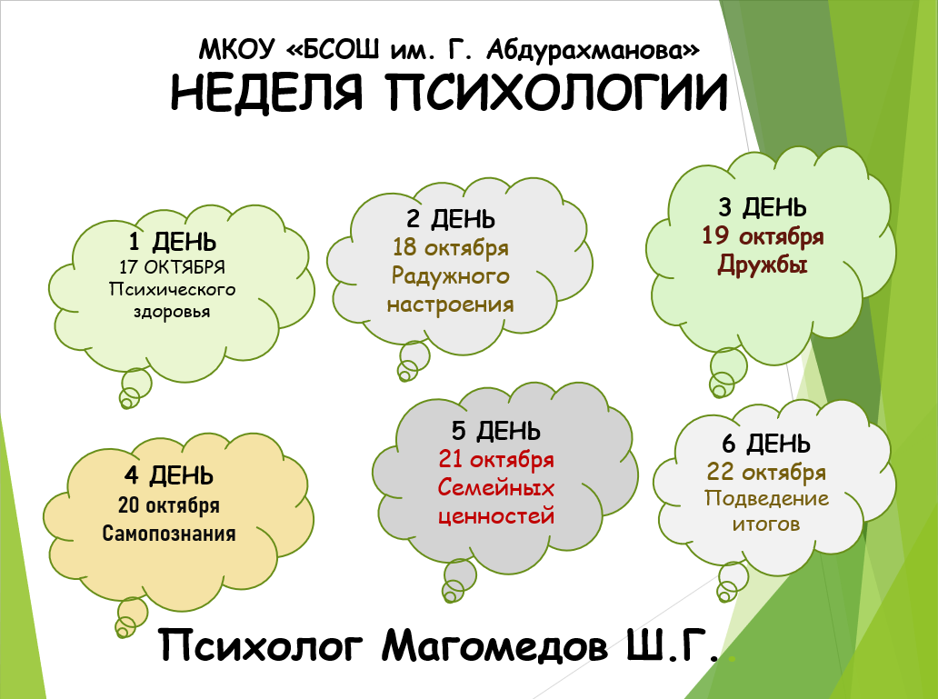 Неделя психологии