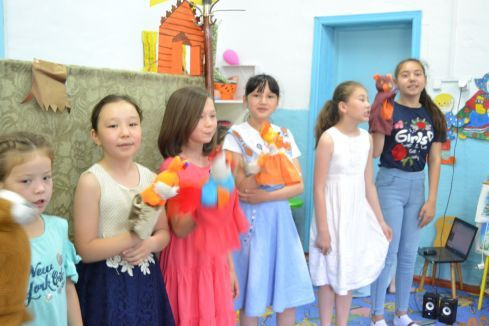Объединение «Кукольное» в гостях детсада «Юлдыз» Объединение «Кукольное» в гостях детсада «Юлдыз»