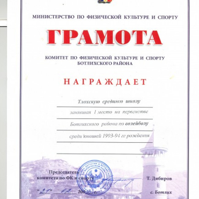 Достижения