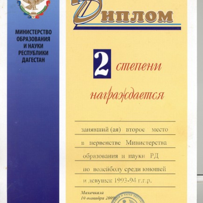 Достижения