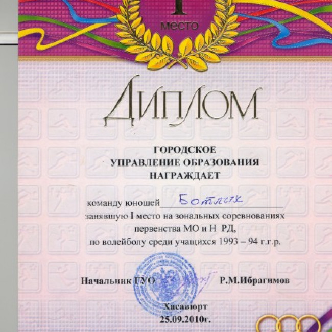 Достижения