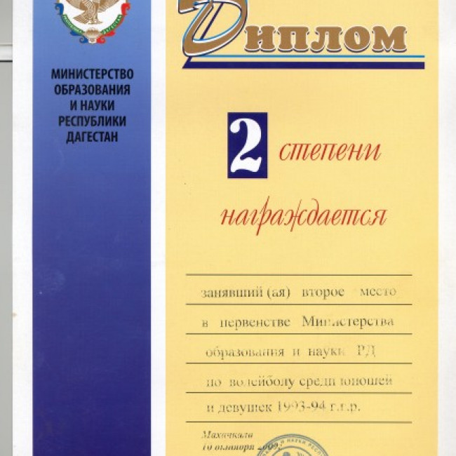 Достижения
