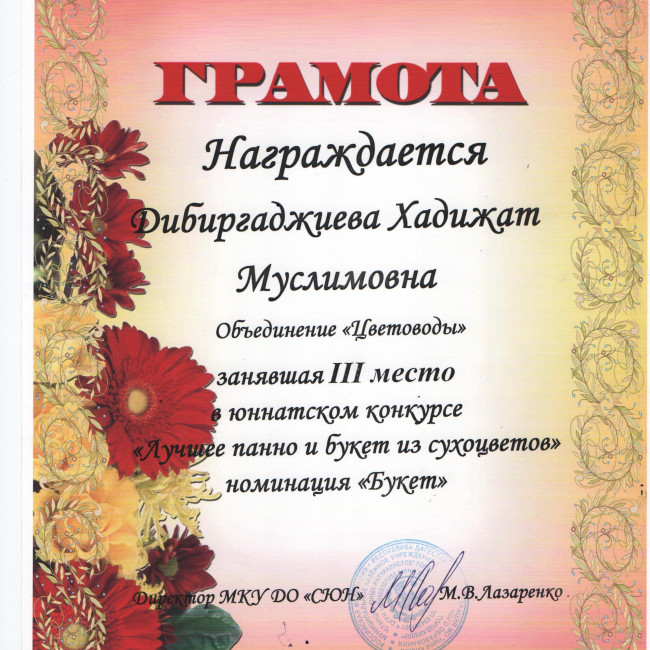 Анкета участника- конкурсанта