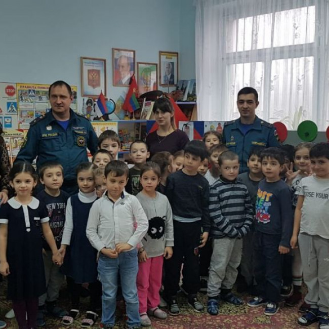 открытое занятие по пожарной безопасности.