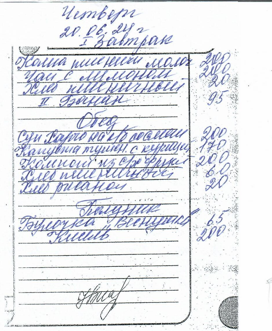 меню на 20.06.2024