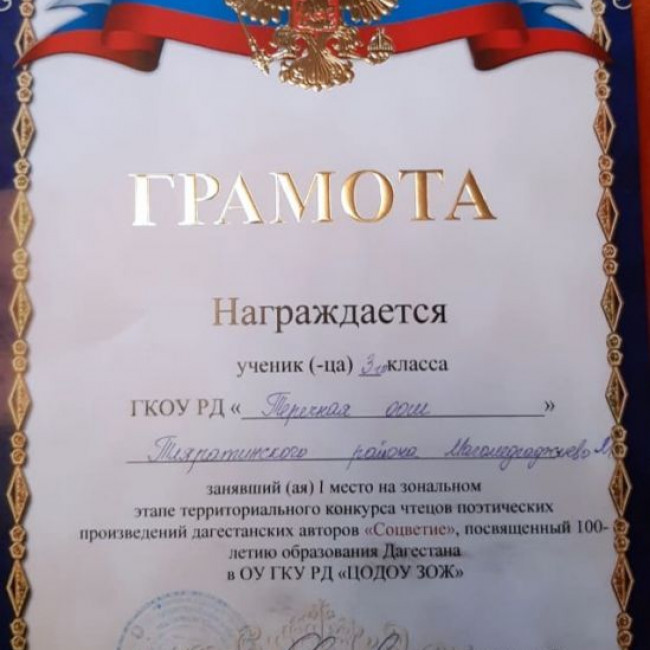 Зональный этап конкурса чтецов "Соцветие"