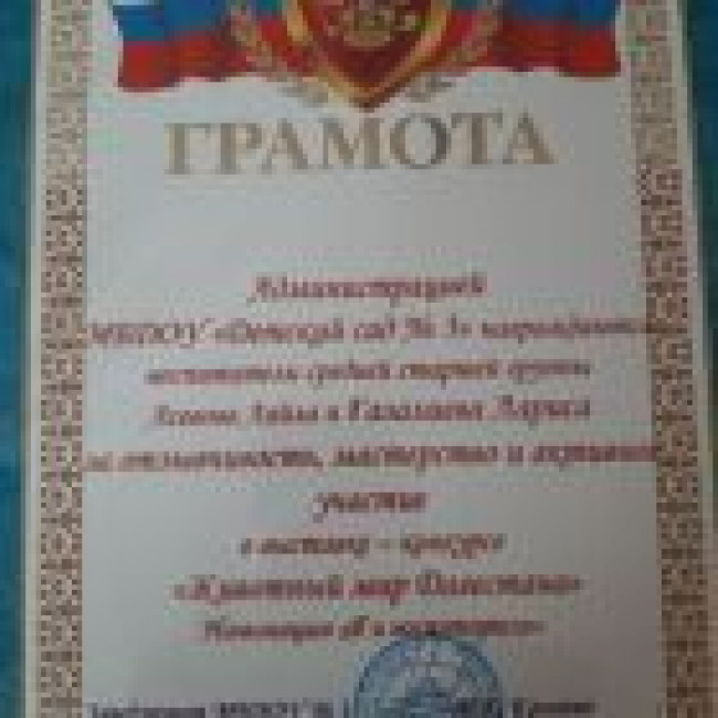 Дипломы, грамоты
