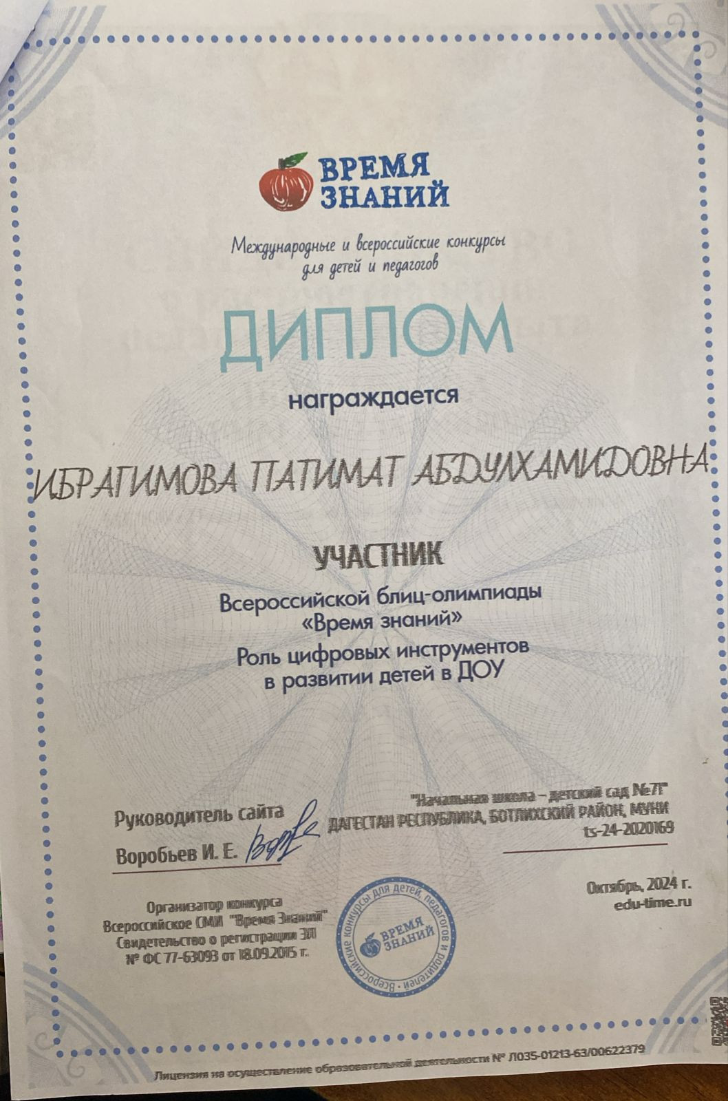 МОИ  ПРОФЕССИОНАЛЬНЫЕ   ДОСТИЖЕНИЯ