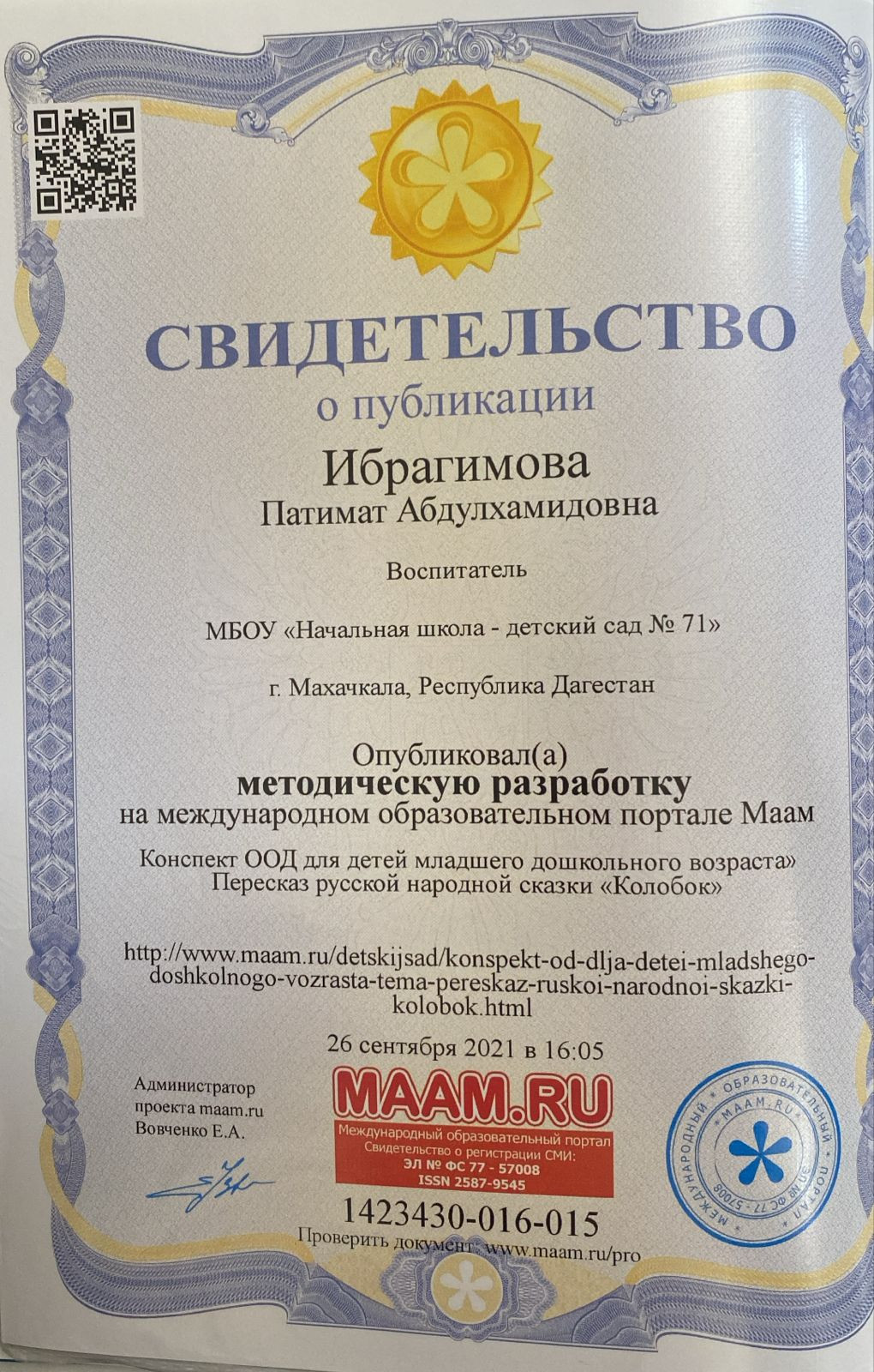 МОИ  ПРОФЕССИОНАЛЬНЫЕ   ДОСТИЖЕНИЯ