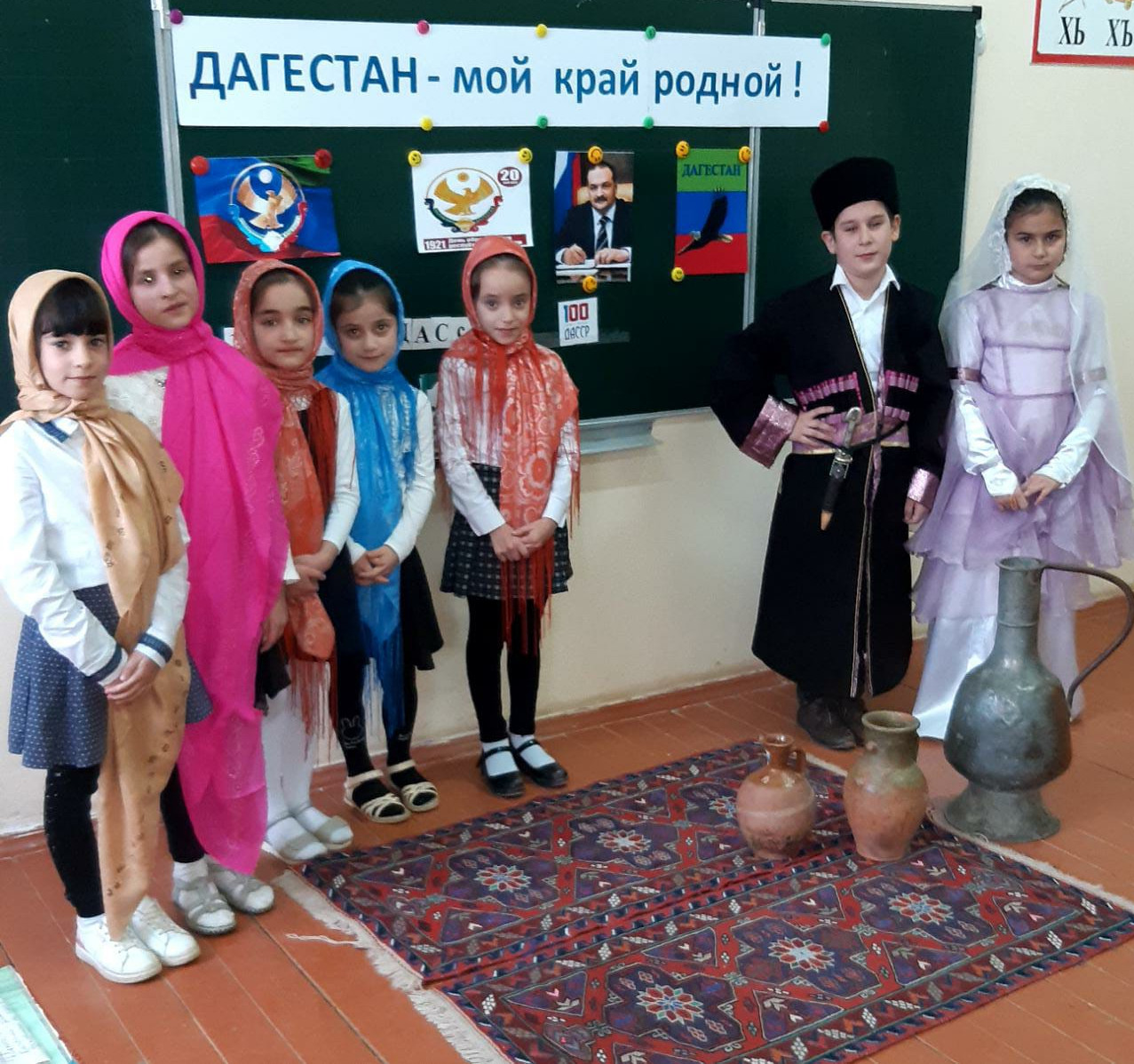 Отчет о проведенных мероприятиях за январь посвященные празднованию 100-летие ДАССР В МКОУ «Эминхюрская СОШ имени А.Г.Саидова»