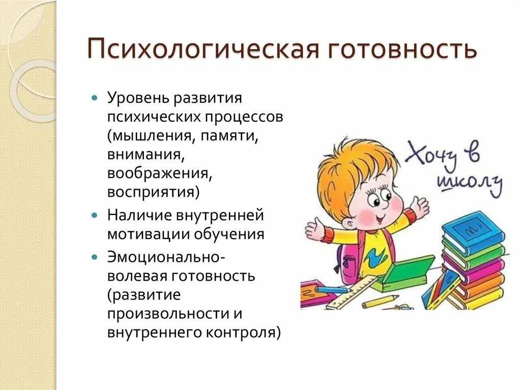 Психологические аспекты подготовки детей к школе