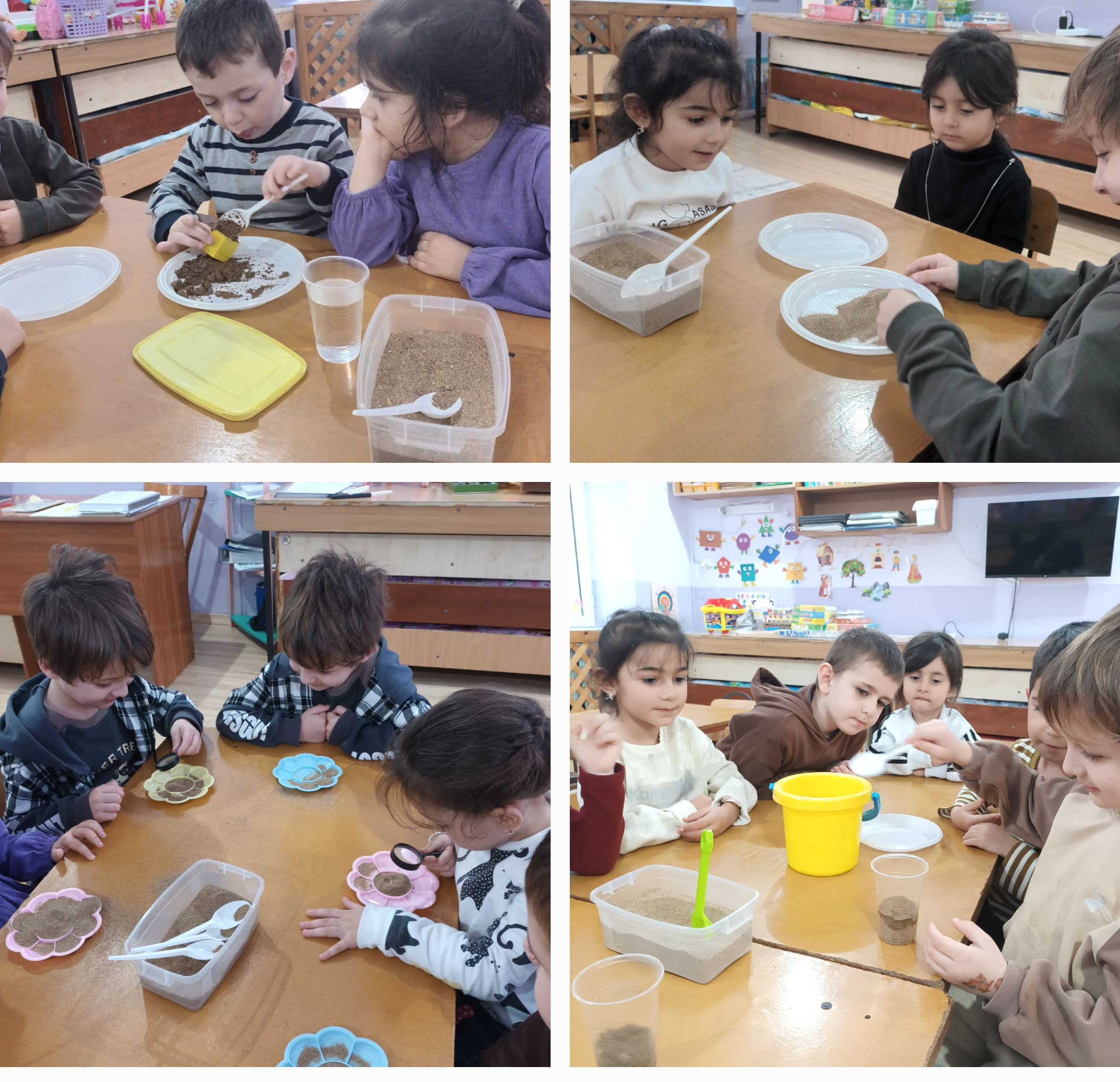 знакомство со свойством песка.