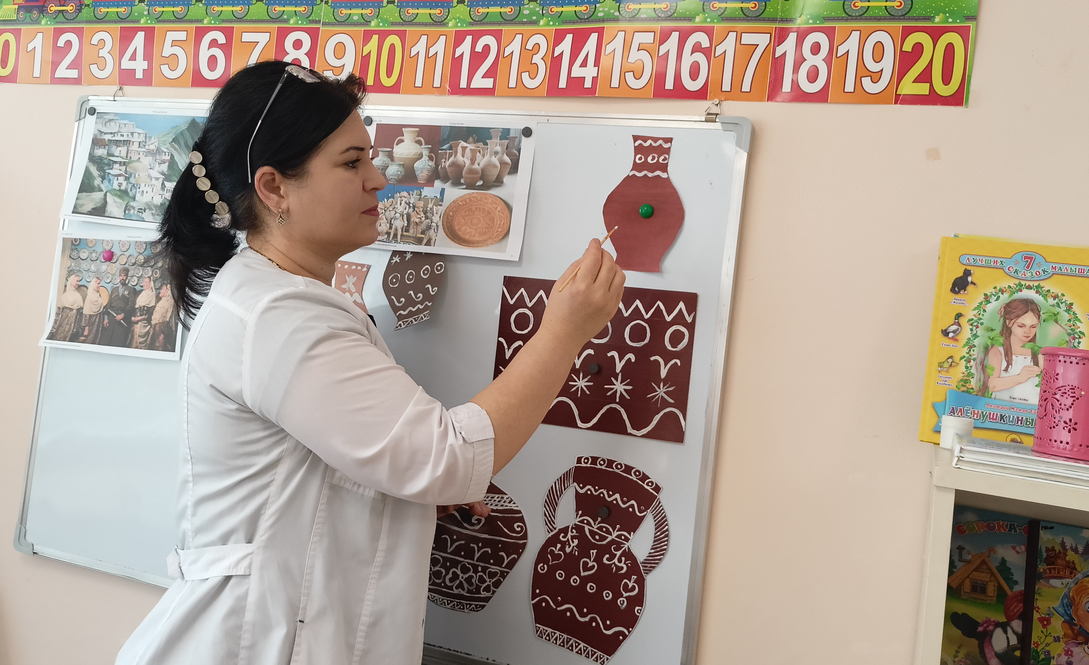 ИЗО роспись балхарского кувшина
