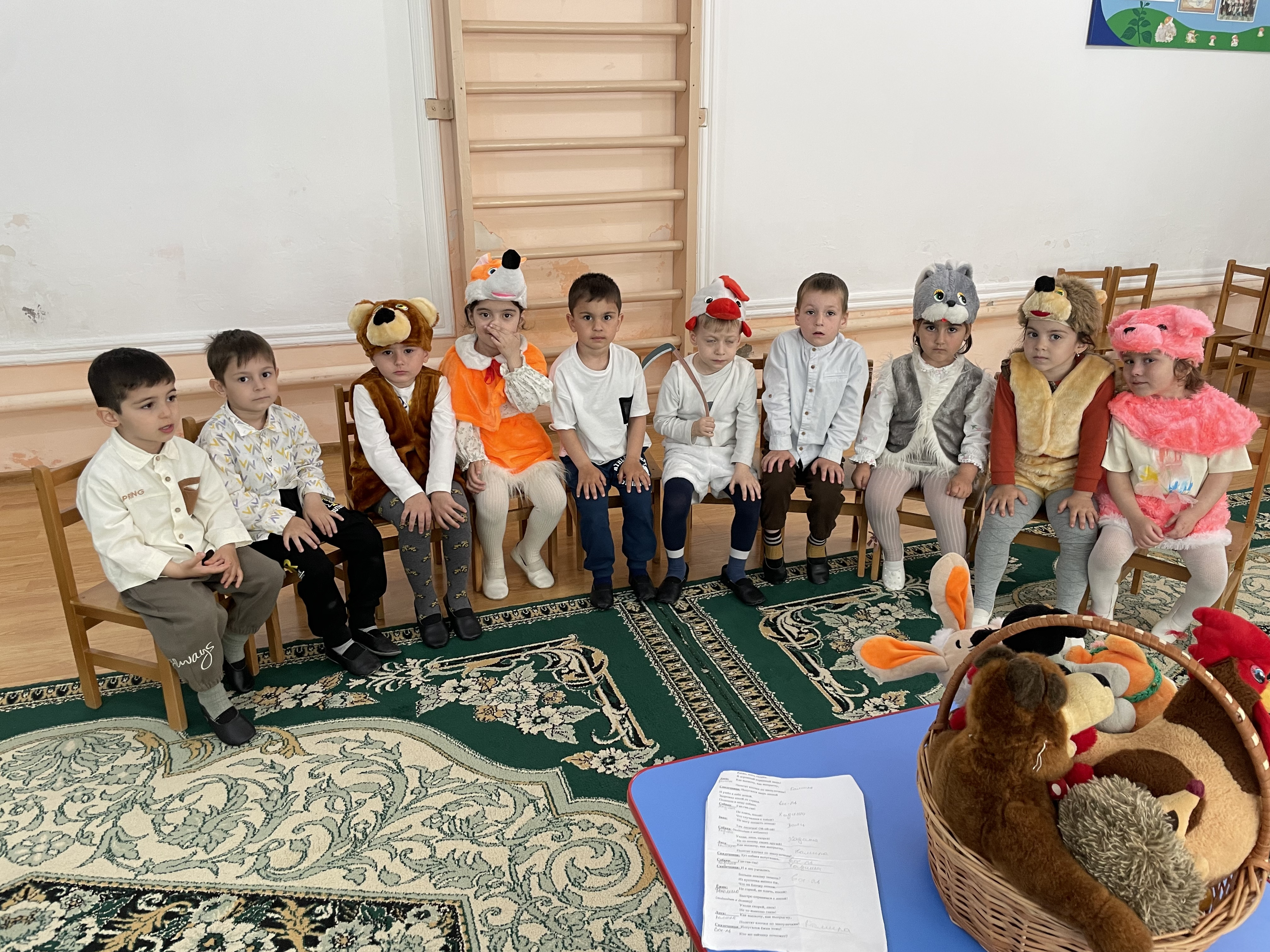 Инсценировка сказки «Заюшкина Избушка» Цель: Формирование у детей интереса к театрализованным играм-драматизациям. Создание условий для систематического восприятия театрализованных выступлений педагогического театра.