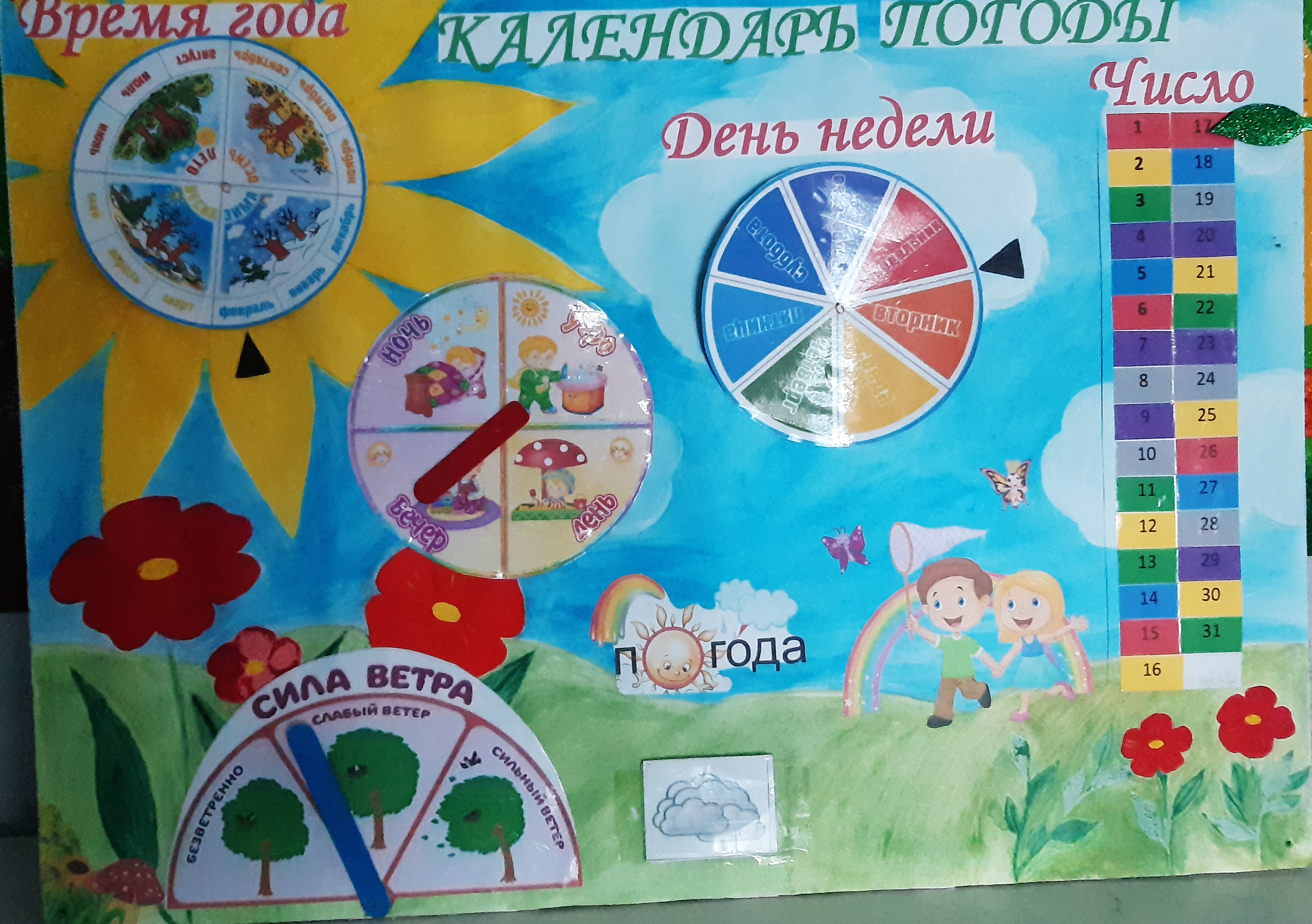 Календарь погоды своими руками.